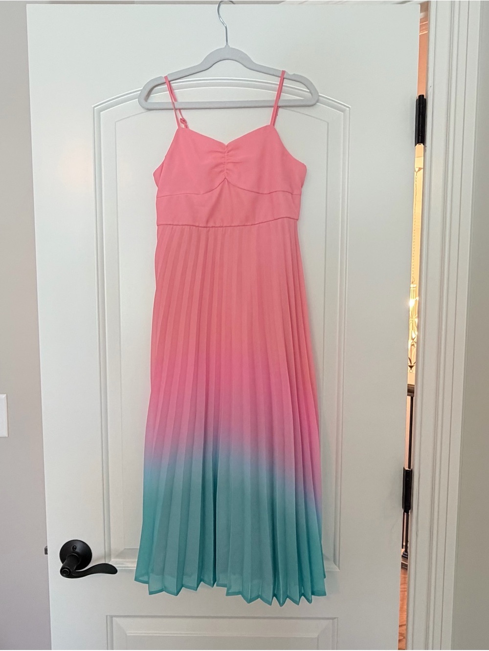 Zunie (Nordstrom) Girls Ombré Maxi Dress - size 8